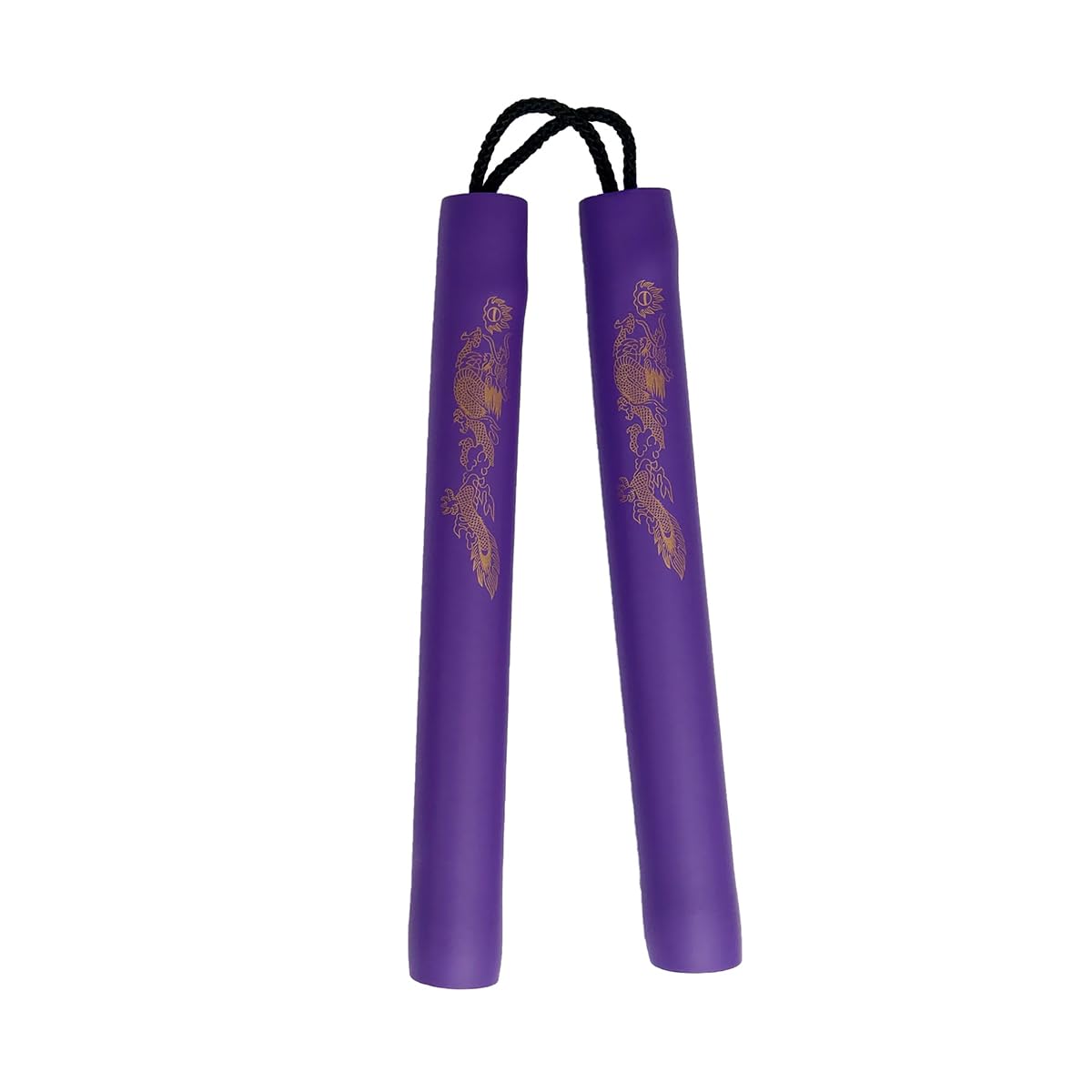 Playwell Girls (Ladies) 8 Inch Foam Nunchucks With Cord - Purple - NEW
