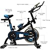 EVOLVE - Blue Spin Bike Exercise Bike 10kg Flywheel with BLUETOOTH and FITNESS SMARTPHONE APPLICATION Home Gym Bicycle…