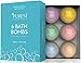 Bath Bombs Christmas Gift Set Kit 6 x 4 Oz Best Ultra Fizz Essential Oil Handmade Spa Bomb Fizzies Perfect for Bubble & Spa Bath Organic & Natural Ingredients Tub Tea Bath Basket