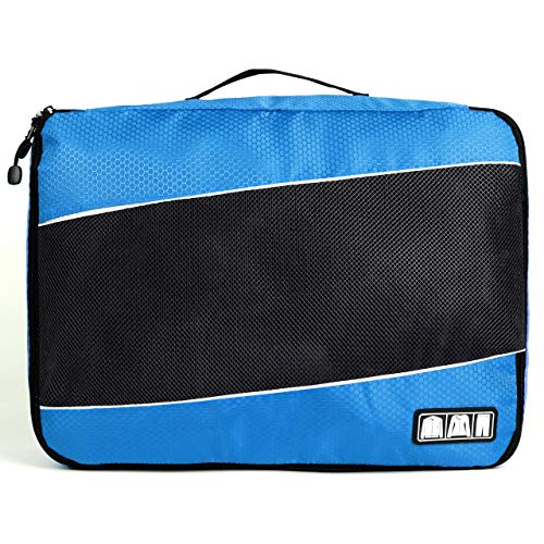 Packing Cubes Luggage Suitcase Organizer Bags for Travel Accessories 8 Set (Rose Blue)