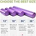 Yes4All High Density Foam Roller for Back, Variety of Sizes & Colors for Yoga, Pilates - Purple - 24 Inches