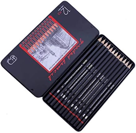 12pcs Sketch Pencil Set 8B 7B 6B 5B 4B 3B 2B B HB F H 2H 