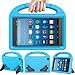 LEDNICEKER Kids Case for Fire HD 8 2018/2017/2016 - ShockProof Handle Friendly Convertible Stand Kids Case for Fire HD 8 inch Tablet (7th & 8th Generation Tablet, 2016 & 2017 & 2018 Release) - Blue