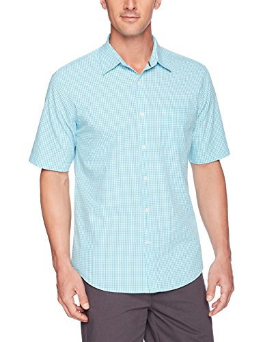 2 Amazon+Essentials+Regular+Fit+Short+Sleeve+Plaid