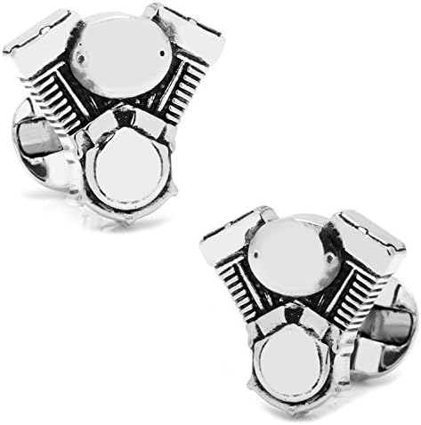 CUFFLINKS INC V-Twin Motor Cufflinks (Silver)