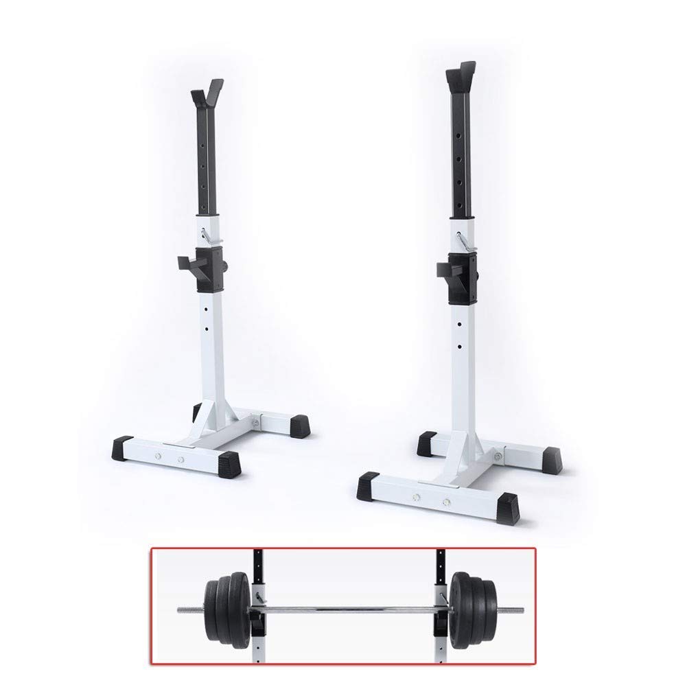 OESFL Adjustable Bench Press Rack Multi-Function Weight Lifting Fitness Pair of Adjustable Squat Rac