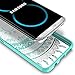 CoverON Hard Slim Fit ClearGuard Series for Samsung Galaxy S8 Case, Teal Mandala Design