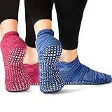 LA Active Grip Socks-2 Pairs-Yoga Pilates Barre