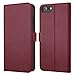 ZOVER iPhone 6S Case iPhone 6 case Genuine Leather Case RFID Blocking Flip Folio Book Case Wallet Cover with Kickstand Feature Card Slots & ID Holder and Magnetic Clasps Wine Red