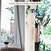 PROMISE YO Hummingbird Wind Chimes, Outdoor Stained Glass Windchimes Indoor Colorful Hummingbird Suncatcher Wind Chimes for Window, Home, Garden, Yard, Patio, Lawn Decoration (Hummingbird Pink Tube)