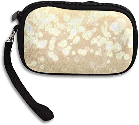 Golden Bling Bling Printing Coins Change Purse Clutch Zipper Zero Wallet Phone Key Bags