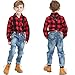 Grandwish Kids Long Sleeve Plaid Flannel Shirt 10