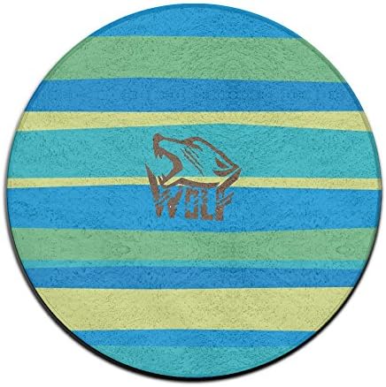 SeniorMignon Wolf Howling Leisure Graphic Anti-slip Doormat Welcome Personalized Mat
