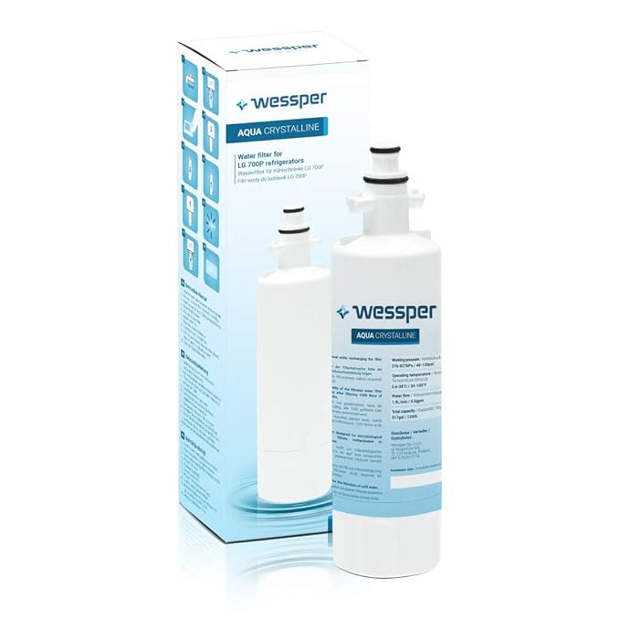 Wessper Crystalline Nevera Filtro de agua Compatible con LG LT700P ...