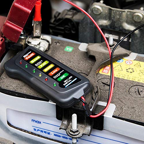 Topfire 12V Digital Battery Alternator Tester Car Vehicle Diagnostic Tool Motorcycle LED Lights Display Battery Tester - Thumbnail 2