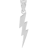 Polished 14k White Gold Lightning Bolt 