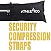 Athletico Ski Bag and Ski Boot Bag Combo - Ski Bags for Air Travel - Unpadded Snow Ski Bags Fit Skis Up to 200cm - For Men, Women, Adults, and Children (Black with White Trim)