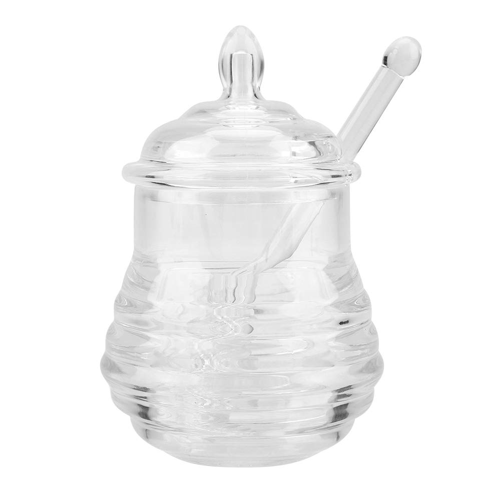 Honey Pot, Honey Jar, Transparent Beehive-shaped Safe No More Mess And Splitting For Dripping Honey