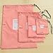 4 pieces Waterproof Travel Drawstring Bag Shoe Laundry Underwear Makeup Storage Pouch