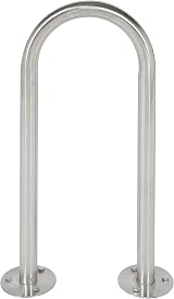 The Workplace Depot Galvanised Steel Cycle Stand Bike Hoop Freestanding Bicycle view 4