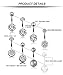 YOVORO 8PCS 14G 316L Stainless Steel Womens Belly Button Rings for Women Navel Rings Barbell Body Piercing Jewelry