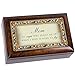 Cottage Garden Mom An Angel Jeweled Dark Wood Finish Jewelry Music Box - Plays Tune Wind Beneath My Wings