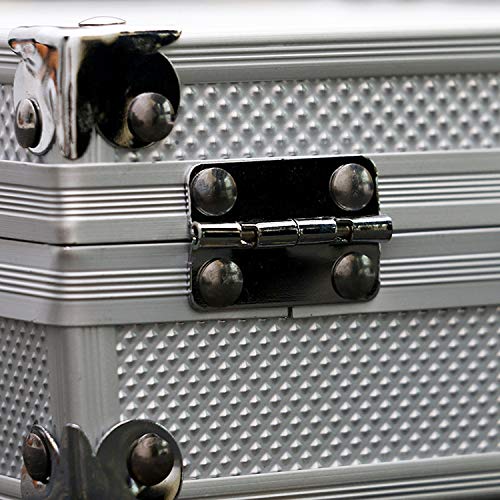 Dalkeyie Silver Aluminum Tattoo Machine Gun Box Case Tattooing Kits Tattoo Supply Permanent Makeup Accessories - Thumbnail 5