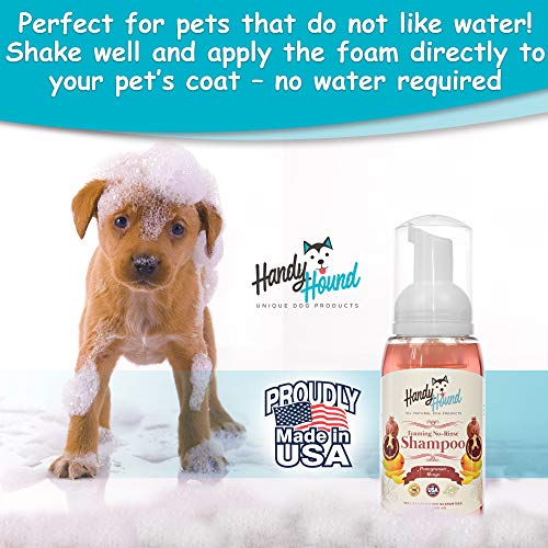 Handy Hound Coconut Ginger Almond Foaming No Rinse Shampoo for Dogs or