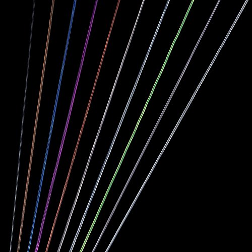 Pandahall 10 Rolls Jewelry Beading Cords Crystal Thread for Stretch Bracelet Making, Mixed Color, 0.8mm 10m/roll
