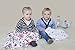 Baby BowBow Bamboo Muslin Swaddle Blankets - 2 pack - Unisex Nautical Designs - Extra Large (47