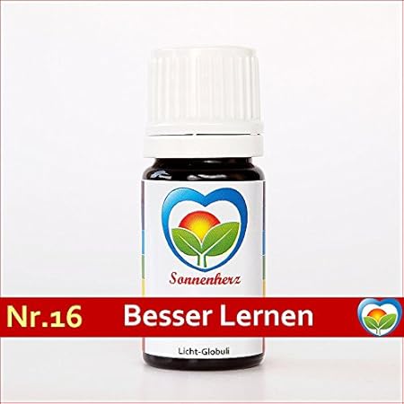 Gegen Lernschwäche, Konzentrationsstörungen: Energetische & feinstoffliche Sonnenglobuli Nr. 16 BESSER LERNEN von Sonnenherz - Informierte Globuli, Globulis, Lichtglobuli