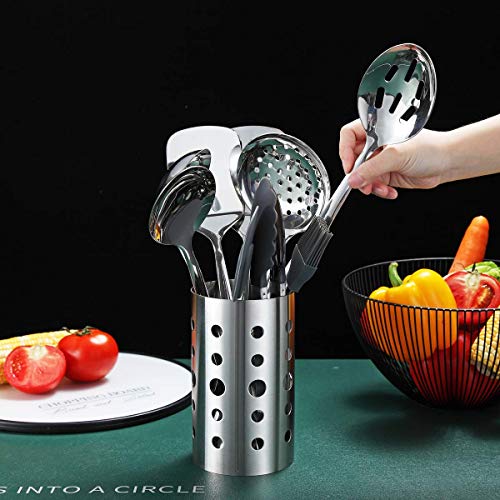 Berglander Stainless Steel Cooking Utensils Set, 13 Pieces Kitchen Utensils Set, Kitchen Tools