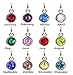 PREKIAR Heart Cremation Urn Necklace for Ashes Angel Wing Jewelry Memorial Pendant and 12 PCS Birthstones No Longer by My Side But Forever in My Heart (Mom)
