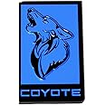 Coyote Badge Shop - GT350 Style Coyote Badge for Ford Mustang F150 - The Original Coyote Badge - All Metal (Grabber Blue)