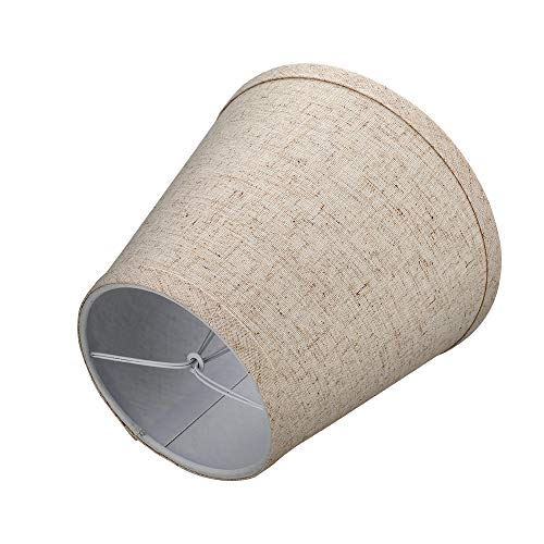 Double Small Lamp Shade Clip On Bulb Set of 2 for Candelabra Bulbs