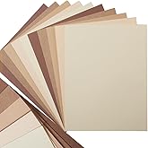 30 Sheets Color Tones Cardstock Paper 250GSM, 8.5x11, Brown | Thick Paper Cards For Birthday Party, Invitations, For DIY Crafts Decoration