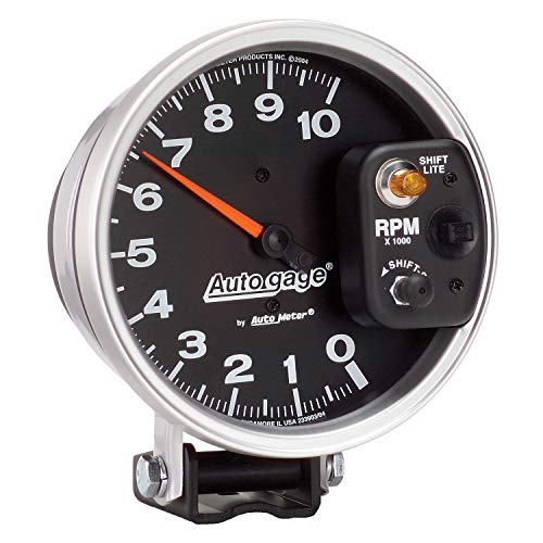 auto meter 233903 tacómetro autogage monster shift-lite, 5.000 pulg.