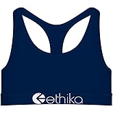 Ethika Girl's Sports Bra Stretch with Removable Pads for Active Play (Solid Colors)
