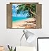 Walls 360 Peel & Stick Wall Decals Window Views Beach (12 in x 9 in)