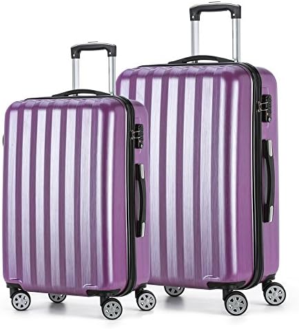 Fochier Luggage 2 Piece Set Lightweight Spinner Suitcase with TSA Lock