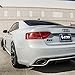 US85 Audi Sport 3D Ring Luggage Lid Adhesive Logo Emblem Badge Sticker Decoration Accessories (Gloss Black)