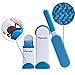 Peroom Pet Hair Remover for Furniture, Pet Dog Cat Pets Hair Remover Sold by, with Self-Cleaning Base Double-Sided Household Cleaning Pet Hair Removal Brushes for Clothes and Sofa, Blue