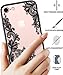 VIROMO Matte Slim Case with Full Camera Protection (Camera Cover), Lace Flower Design on Hard Back for Women, Girls (for iPhone 8/7/SE)