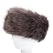 Dikoaina Womens Faux Fur Headband Winter Earwarmer Earmuff Hat Ski Silver Grey