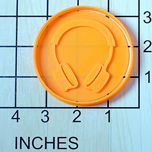 Headphones Fondant Cookie Cutter AND Stamp #1557