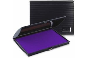Infusion 5" x 7" Large Stamp Ink Pad for Rubber Stamps, Your Go to Large Stamp Ink Pad for Bright Color, Even Coverage and Durability, Purple Stamp Pad