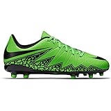 Nike Jr. Hypervenom Phelon II FG Soccer Cleat (Green Strike, Black)