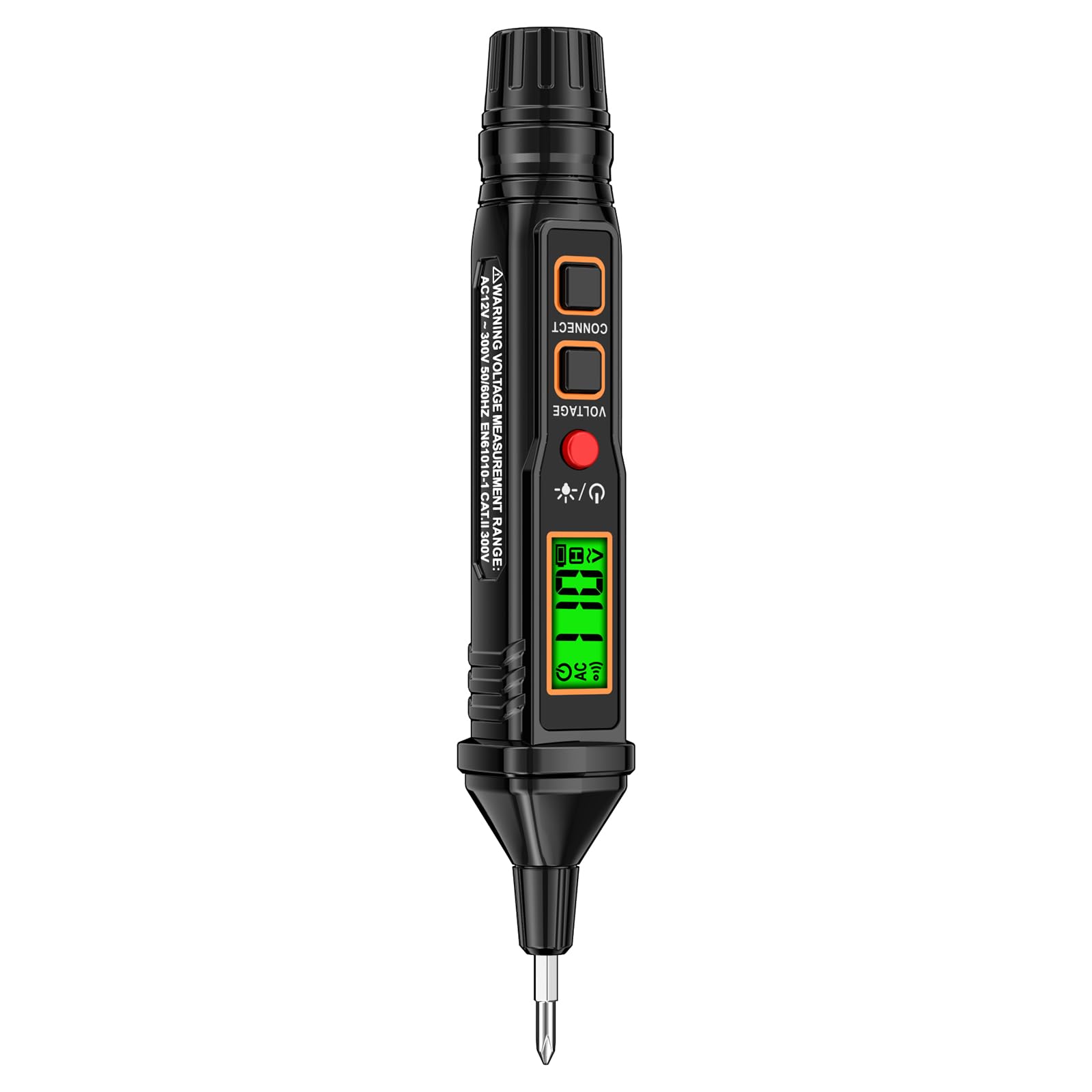 Aicevoos A3 Voltage Tester/Screwdrivers with Range AC 12V-300V, Live/Null Wire Tester, Electrical Tester with Flashlight, Buzzer Alarm, Wire Breakpoint Finder