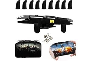 11 in 1 Mobile Phone Game Controller for PUBG/Knives Out/Call of Duty Mobile, Cell Phone L1R1 Triggers for iPhone and Android