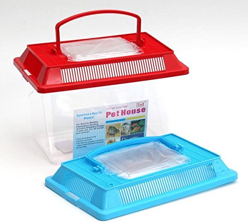 small plastic fish tank with lid